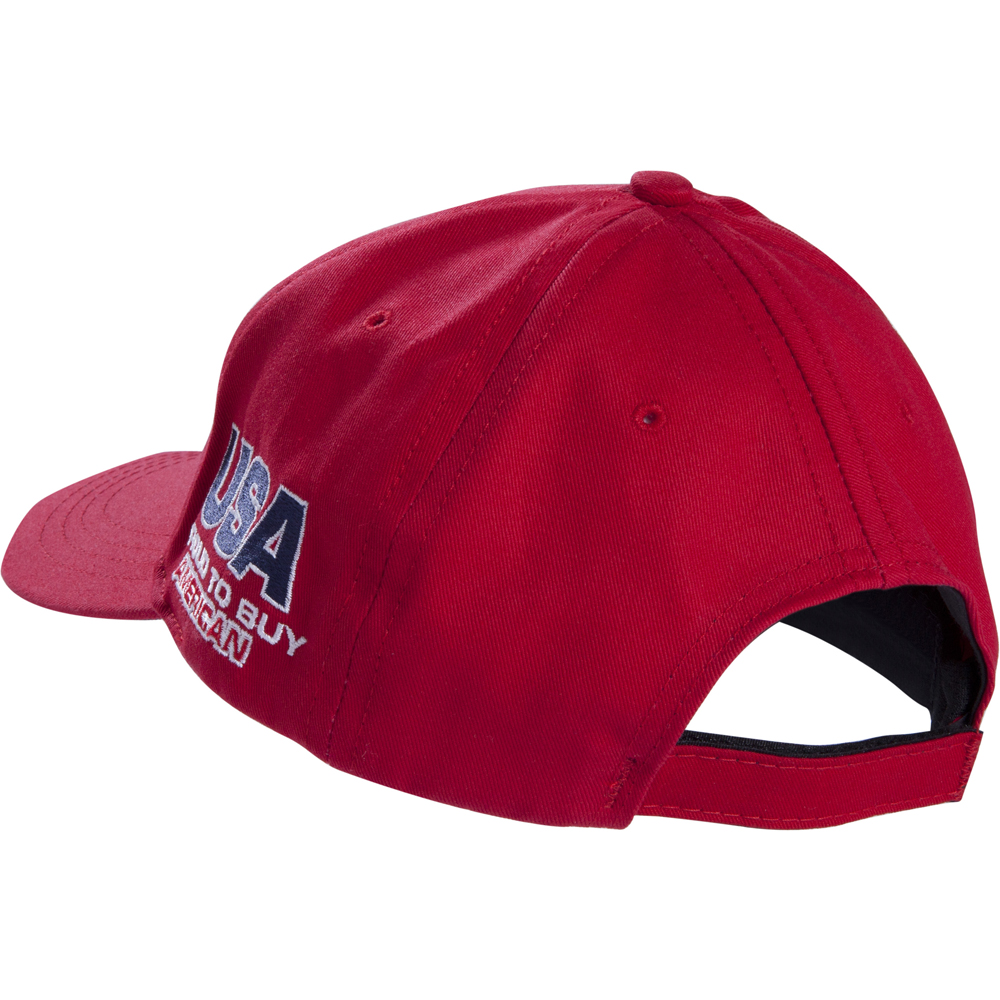 Red Baseball Cap - PROUD TO BUY AMERICAN